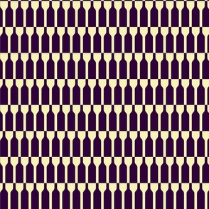 Geometric Wine Bottles and Glasses (Plum, Yellow)