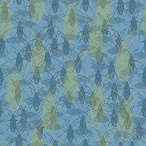 Doodle Bugs - Background - Slate Blue