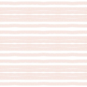 Summer quilt stripe- white, Peach, blush, med