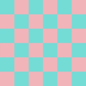 Checkers - Pink & Blue - Lemonade Love Story Coordinate