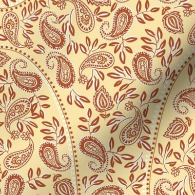 Butter Brown Western Paisley Floral Small