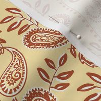 Butter Brown Western Paisley Floral Medium