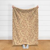 Butter Brown Western Paisley Floral Large
