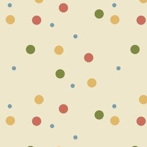 Vintage Retro Dots SMALL (4.2x4.06)