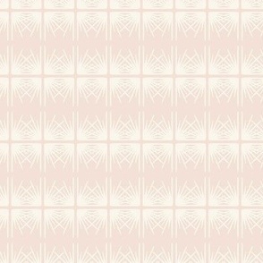 Abstract Geometric Starburst - Pale Pink 