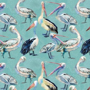 Pelican Pattern Blue
