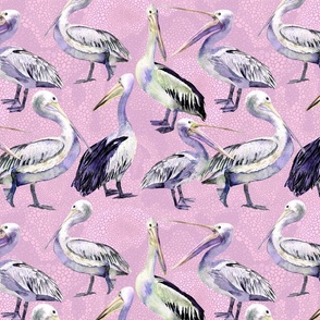 Pelican Pattern Pink