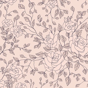 Pattern of roses