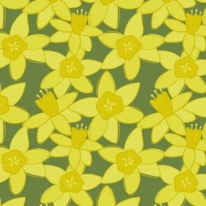 Yellow Daffodils floral Design 