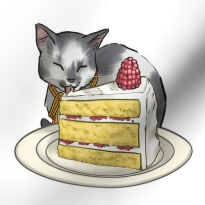 Kitten Tea Party, Eating Cake