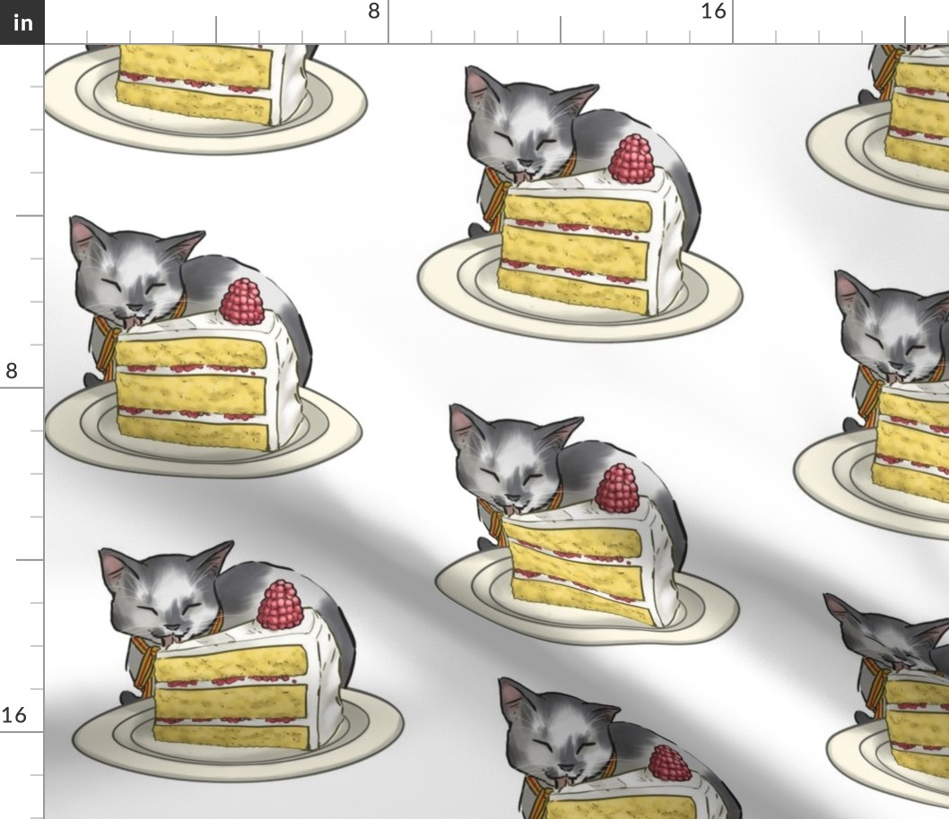 Kitten Tea Party, Eating Cake