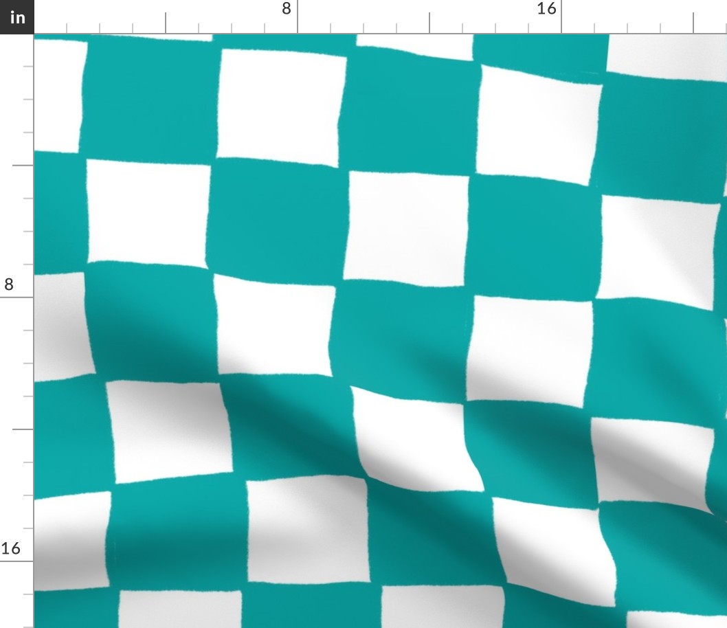 Turquoise Checkers