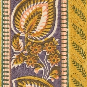 Ornate leaves with stripes