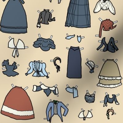 Paper Doll Wardrobe - {Indigo} - Victorian