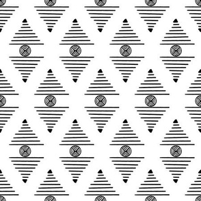 Abstract Aztec Triangular Shapes Pattern