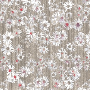 ASTER TEXTURE FLORAL-TAN WHITE COMBO