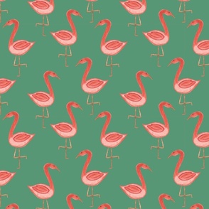 Flamingo - green