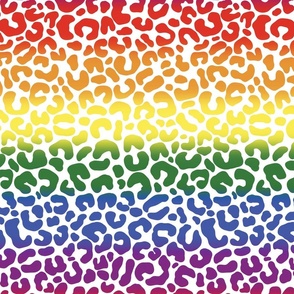 Colorful pride leopard spots