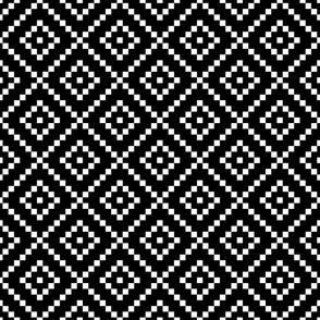 Black and white small squares festival - FABRIC