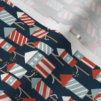 (small scale) fireworks - Stars and Stripes - dark blue - LAD23