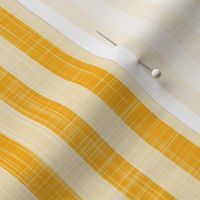 mustard yellow half inch stripe with linen texture