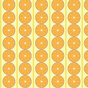Geometric Orange Stripes 