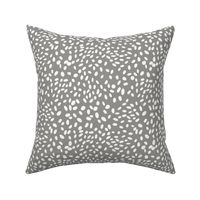 organic dots warm charcoal grey