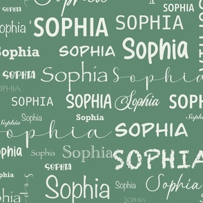 Lettering Name Sophia