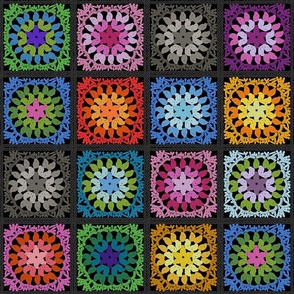 Bright Crochet Squares