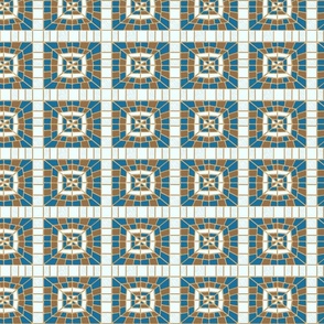 Spoonflower Design Challenge Italian Villa Tiled Mosaic Wallpaper 6