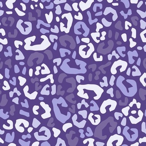 Leopard print in Grape #584387 and Lilac Purples #A6A3DE (Animal Camouflage)