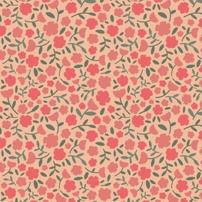 Coral Floral - Large Scale