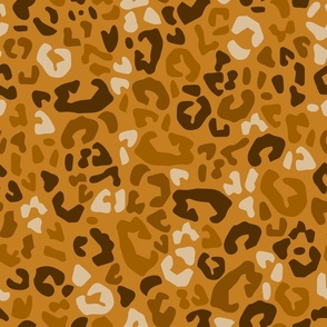 Leopard print in Desert Sun Orange # C57F20 (Animal Camouflage)