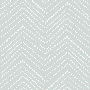 Madison chevron white dot - lt blue  8in