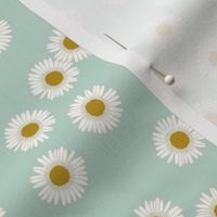 Daisies in robins egg blue - Small