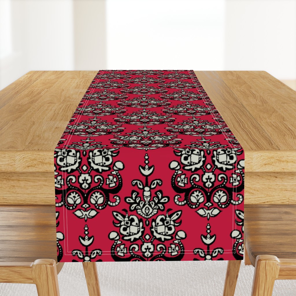 all fired up damask ikat