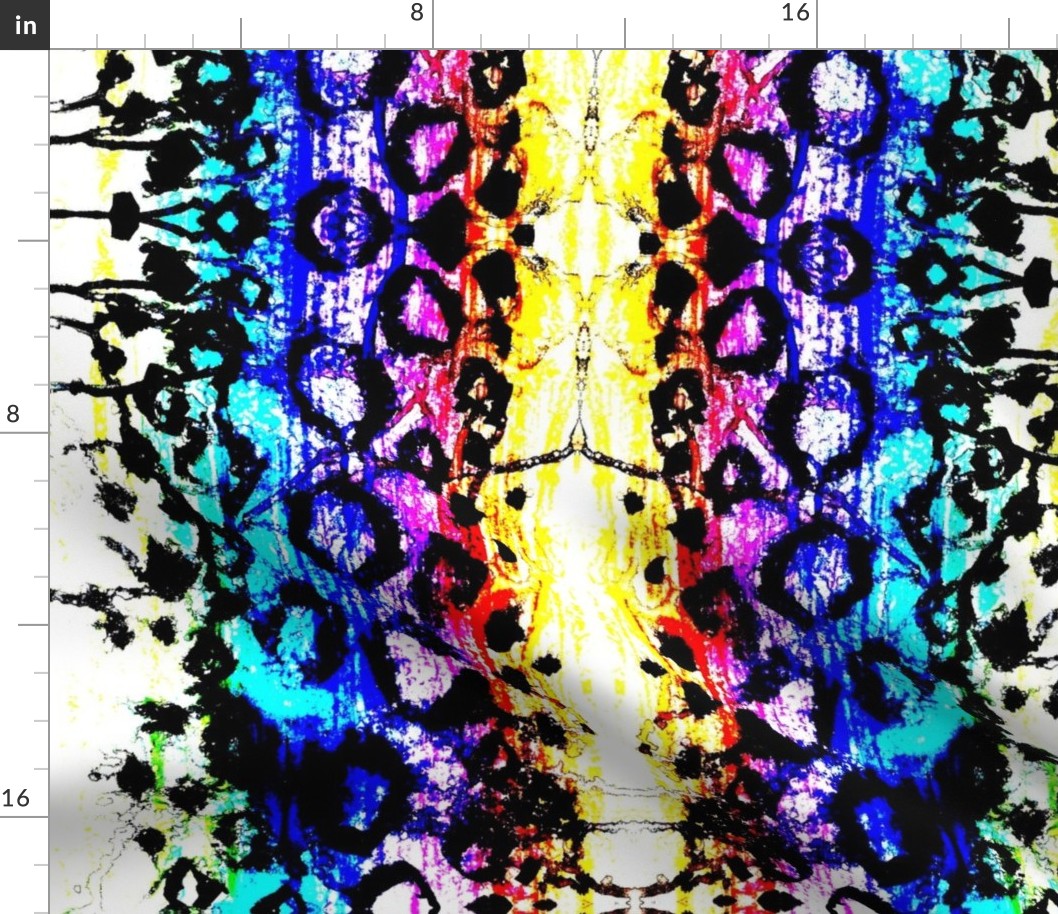 Psychedelic Leopard Print Splash