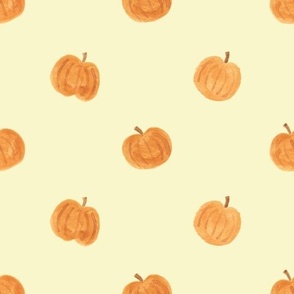 pumpkins rotated tan background