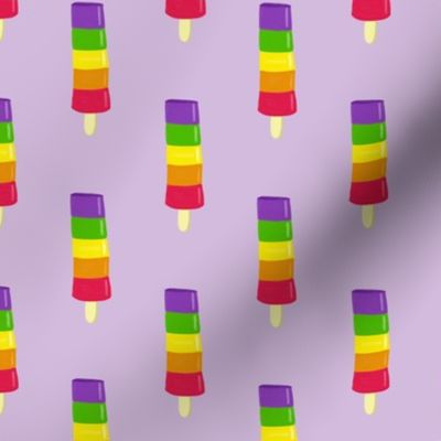 rainbow popsicles tight purple background