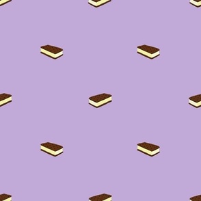 ice cream sandwiches purple background