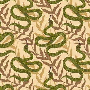 Snakes - Olive green (LARGE)