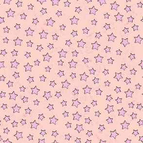 Retro pink stars.