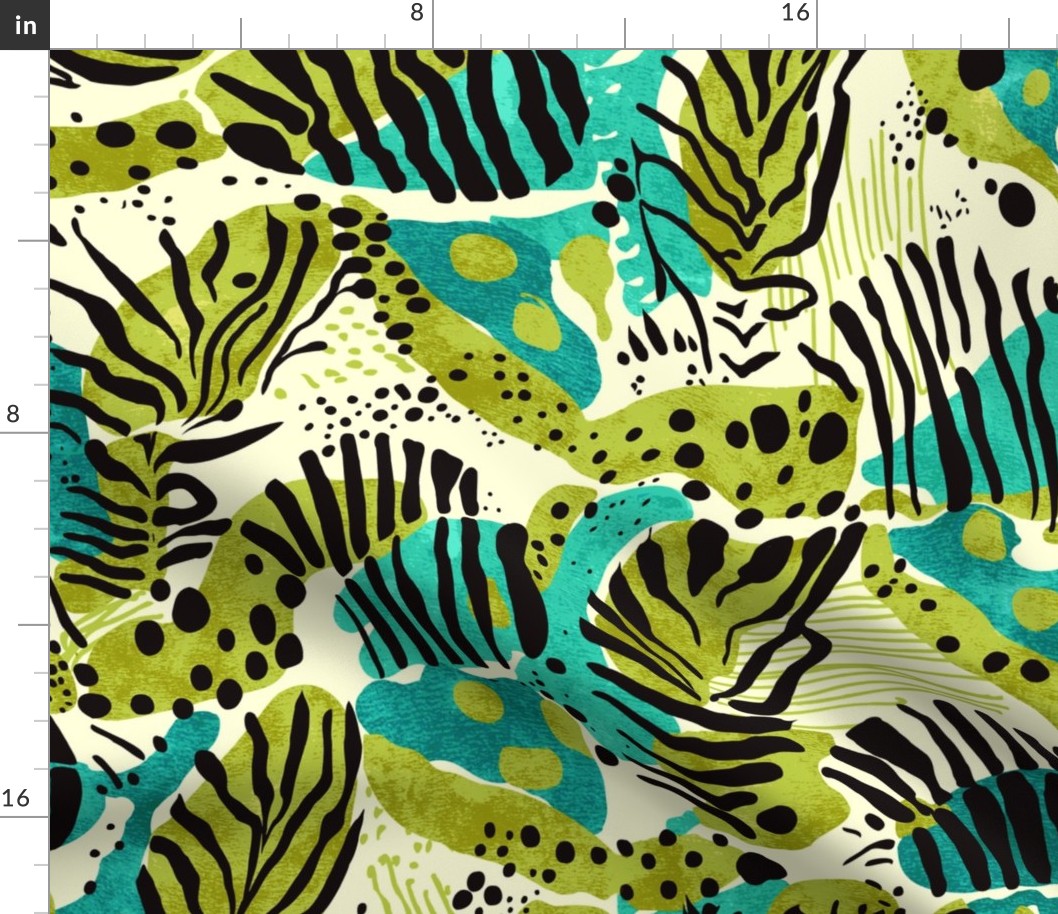  Abstract Animal Print in Hawaiian Colors by kedoki