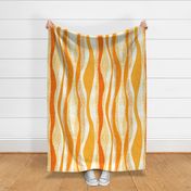 Orange Abstract Animal Stripes, Jumbo