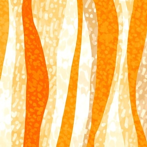 Orange Abstract Animal Stripes, Jumbo