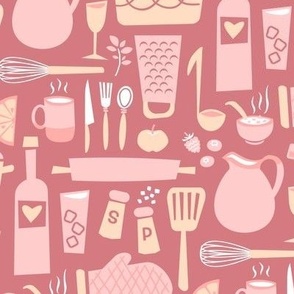 Kitchenware accoutrements in Pink & Peach