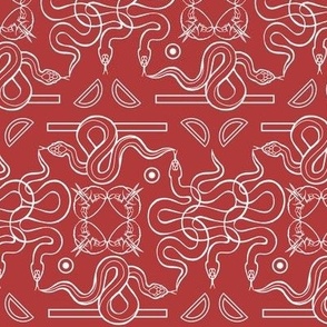 YEAR OF THE SNAKE  typographical zodiac design