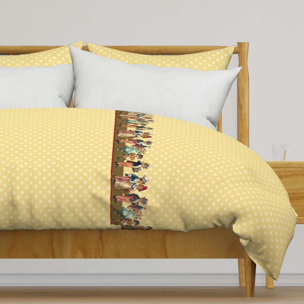 BORDER PRINT - AMERICANA COLLECTION (YELLOW)