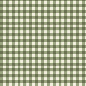 Checkered Plaid Green - small scale - mix and match