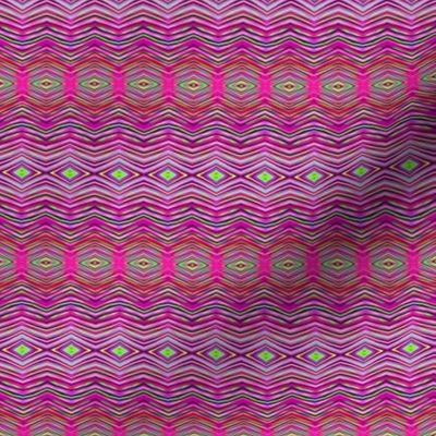 chevron line - pink n lime